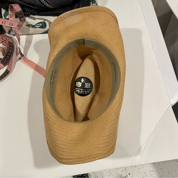 Awesome vintage Golden Gate Hat Co Los Angeles Thunderbird cowboy hat woven band - Picture 11 of 11